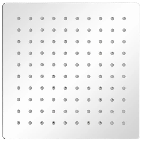 Regnduschhuvud 2 st rostfritt stål 20x20 cm