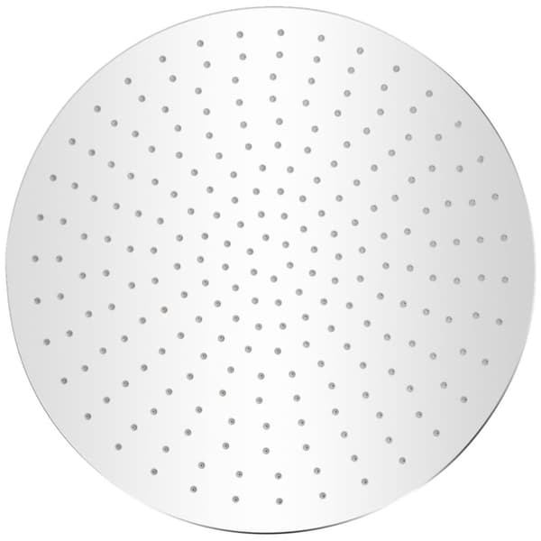Takduschhuvud rostfritt stål 40 cm rund