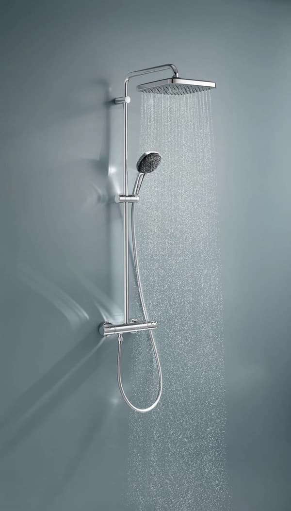 Grohe Vitalio Comfort 250 Dusjsystem med termostat for veggmontering - Krom