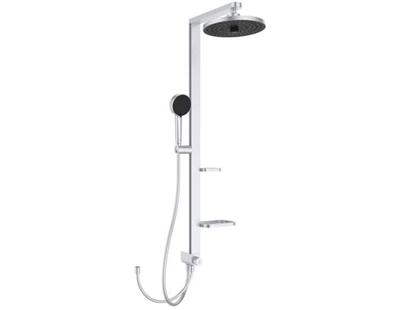 Brusesystem Alu+ u/armatur Ø100/260 sølv