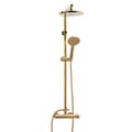 Miniatyrbillede 4 af 9: Luksus Guld Brusesæt med Anti-Kalk Teknologi & Justerbar Regndouche - Perfekt til Interiørdesign Entusiaster