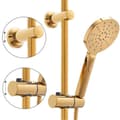 Miniatyrbillede 6 af 9: Luksus Guld Brusesæt med Anti-Kalk Teknologi & Justerbar Regndouche - Perfekt til Interiørdesign Entusiaster