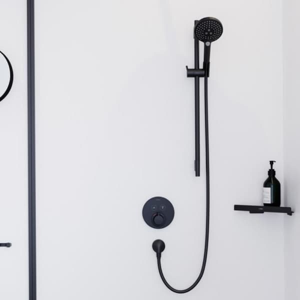 Handdusch - Hansgrohe - Raindance select s - 120 3 strålar - Vattenbesparing - Matt svart