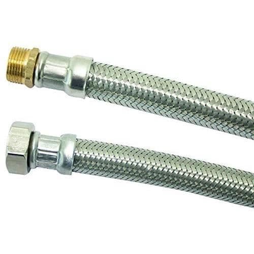 Flexibel HANE-HONA 50 cm BOUTTÉ Ø8 mm med gänga HANE 15x21 / HONA 15x21