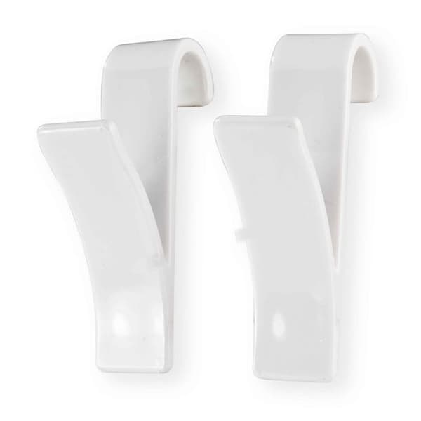 Krok för handdukstork - Vit - 2 st - Plast - Praktisk - Mått 23,5 x 9,5 x 6 cm