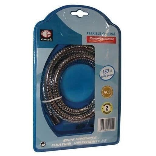 Flexibel duschslang EVOE - 1,5m krom dubbel fäste