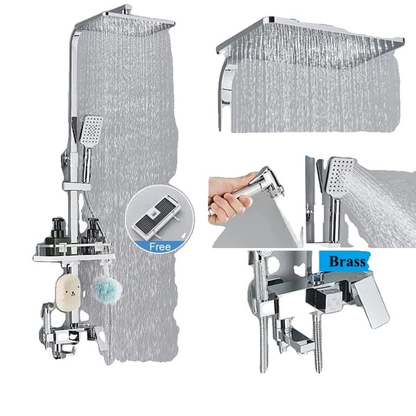 Sort messing bruserarmatur, messing bidet, holdbar ABS håndbruser,Chrome B