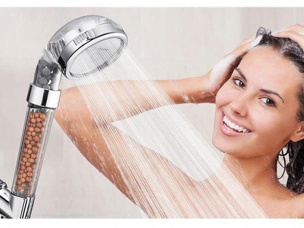 TALOUDELLINEN SUIHKUPÄÄ, KIVISUODATIN, IONISOIVA, SPRAY
