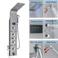 Miniatyrbillede 2 af 2: LED Badbruserarmatur, Flere Brusefunktioner, Realtidsvisning,Nickel 8009 A