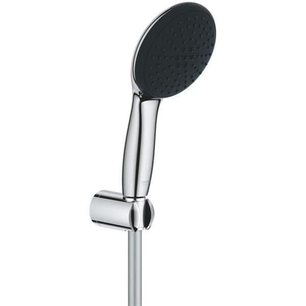 Duschset med 2-jets duschhuvud, stöd och flexibel slang - GROHE Vitalio Start 110 27950001 - Enkelt val - Vattenbesparande