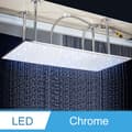 Miniatyrbild 2 av 2: LED Badrum Duschblandare, Stort Regn, Takmonterad,Krom LED