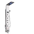 Miniatyrbillede 1 af 2: LED Brusepanel, Vandfaldsregn Design, Spa Massage Sprayer,Børstet nikkel 8009