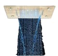 Miniatyrbild 1 av 2: Badrum Dusch LED Himmelsgardin, Flerfärgad, Vattenfall eller Regnfall Utlopp,Guld LED 49x35