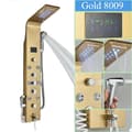 Miniatyrbillede 1 af 2: LED Bruse System, Temperatur Display, Multifunktionel Massage,Guld-L-8009