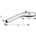 Miniatyrbild 4 av 4: hansgrohe Croma S 110 handdusch 1spray Vit/Krom 26804400