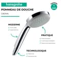 Miniatyrbild 2 av 3: Handdusch - HANSGROHE - Croma 100 - EcoSmart - Quickclean - XXL Performance