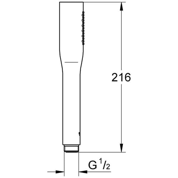 Euphoria Cosmopolitan Stick handdusch - GROHE - Krom - Ringad - Vattenbesparande