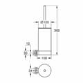 Miniatyrbild 2 av 2: GROHE Selection toalettborsthållare (tysk import) - 41076000