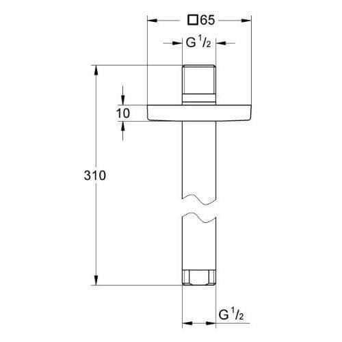 GROHE 27484000 Rainshower Takduscharm 292 mm Silver