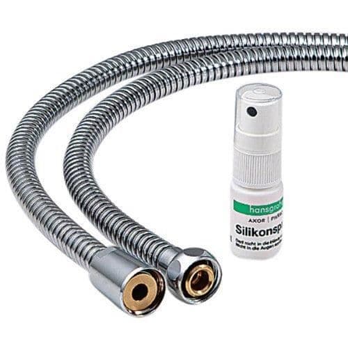 Metallisk flexibel - Hansgrohe - Secuflex - För 4-håls badkararmatur - Slät - Såld styckvis
