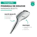 Miniatyrbild 3 av 4: Handdusch - Hansgrohe - Raindance Select E 120 - 3 strålar - EcoSmart - Krom