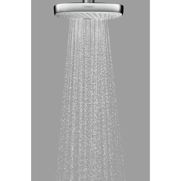 Hansgrohe Croma Select E 180Ø 2Ø strålar Duschhuvud Vit-krom 26524400