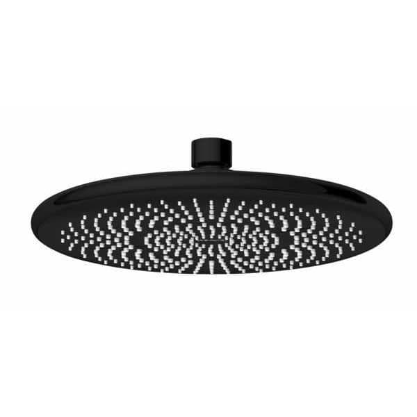 WENKO italiensk duschmunstycke, regnduschhuvud, 40 % vattenbesparing, plast, ø225 mm, mattsvart