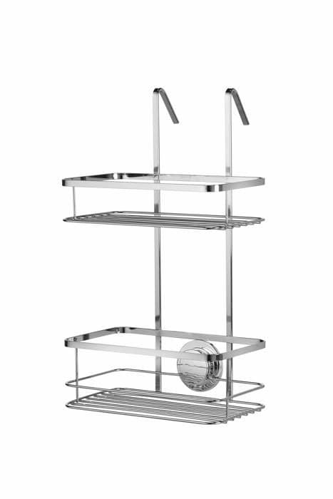 Croydex - QM264441 - Stick N Lock 2-vånings duschhylla med 2-vånings lim