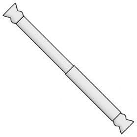 WENKO Extra tjock teleskopisk duschstång, fäste utan borrning, Aluminium, Ø 2,8 cm, 110-185 cm, Vit
