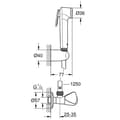 Miniatyrbild 5 av 5: Handdusch - GROHE - Tempesta-F Trigger Spray 30 - Krom - 1 spray - SpeedClean anti-kalk