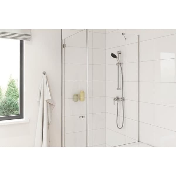Brusesæt med 1-stråle brusehoved. 60 cm stang og 1.75 m fleksibel slange - GROHE Vitalio Start 110 27942001 - Vandbesparende - Krom