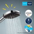 Miniatyrbillede 6 af 6: Brusesæt med 2-stråles brusehoved, støtte og fleksibel slange - GROHE Vitalio Comfort 110 26399001 - Nem at vælge - Vandbesparende