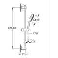 Miniatyrbillede 4 af 6: Brusesæt med 3-stråles brusehoved, stang og fleksibel slange - GROHE Vitalio Comfort 110 26096001 - Nem at vælge - Vandbesparende