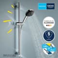 Miniatyrbillede 2 af 6: Brusesæt med 3-stråles brusehoved, stang og fleksibel slange - GROHE Vitalio Comfort 110 26096001 - Nem at vælge - Vandbesparende