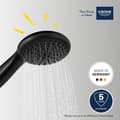Miniatyrbillede 4 af 6: Brusehoved - GROHE Vitalio Start 110 279462431 - 2 dyser (Regn/stimulerende) - Vandbesparende - Antikalkproces - Matsort