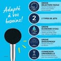 Miniatyrbillede 3 af 6: Brusehoved - GROHE Vitalio Start 110 27946001 - 2 dyser (Regn/stimulerende) - Vandbesparende - Antikalkproces - Krom