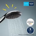 Miniatyrbillede 2 af 6: Brusehoved - GROHE Vitalio Start 110 27946001 - 2 dyser (Regn/stimulerende) - Vandbesparende - Antikalkproces - Krom