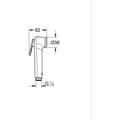 Miniatyrbillede 2 af 2: Brusehoved - GROHE Vitalio - 26351000 - 1 spray - Krom - Håndbruser med aktivering - Anti-skoldningsteknologi - Vandbesparende