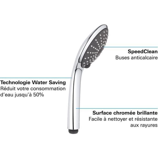 GROHE Vitalio Joy 110 Duo håndbruser - Krom - 2 dyser - Vandbesparende - 5 års garanti