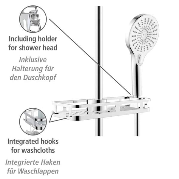 Duschslang - handduschhållare - Wenko duschmunstycke - 25490100
