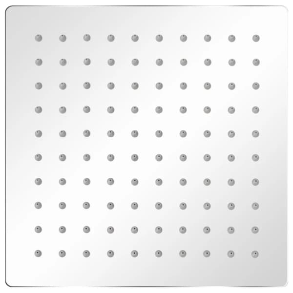 Munstycke till takdusch rostfritt stål 20x20 cm kvadratisk