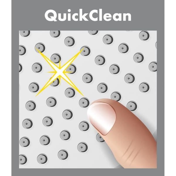 Douchette CROMETTA med stöd och slang - Quick Clean - Kromad - Flöde 14 l/min - 26567400