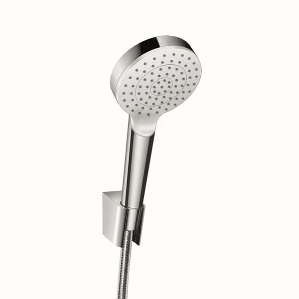 Douchette CROMETTA med stöd och slang - Quick Clean - Kromad - Flöde 14 l/min - 26567400