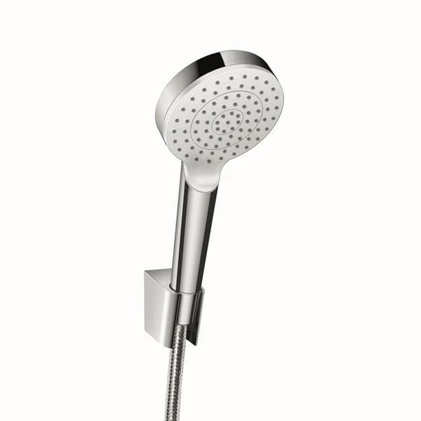 Douchette CROMETTA med stöd och slang - Quick Clean - Kromad - Flöde 14 l/min - 26567400