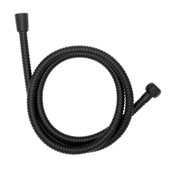 Flexibel duschslang - WENKO - Svart - 150 cm - Antivrid - Rostfritt stål
