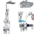 Miniatyrbillede 1 af 2: Termostatisk bruserarmatur sæt, dobbelt håndtag kontrol, auto-termostat system,Termostatisk-Dis-B4