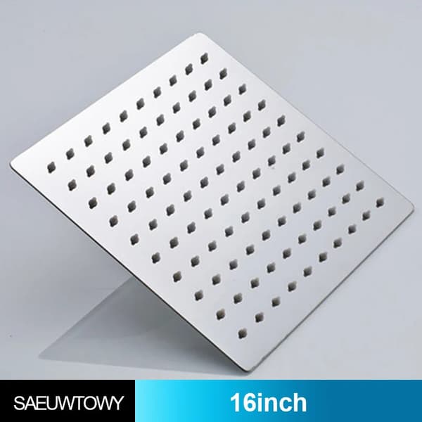 Regnbruser, Holdbart Rustfrit Stål, Loftmonteret Design,16 tommer Chrome