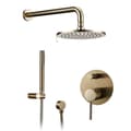 Miniatyrbillede 1 af 2: Brusesystem, luksuriøs guldfinish, premium messingmateriale,2309-10 tommer