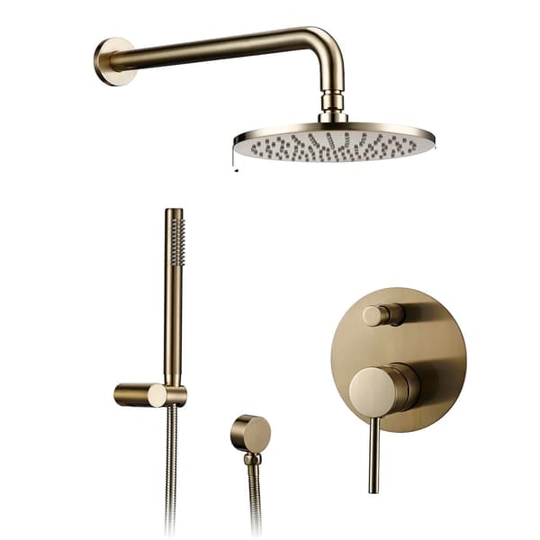 Brusesystem, luksuriøs guldfinish, premium messingmateriale,2309-10 tommer