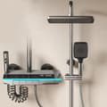 Miniatyrbillede 2 af 2: Smart Digital Bruserarmatur Sæt, Justerbar Højde, Elektroplateret Finish,3